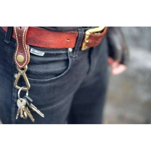 key chains on the jeans