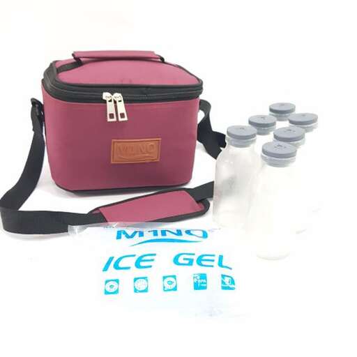 water bottle in a bag