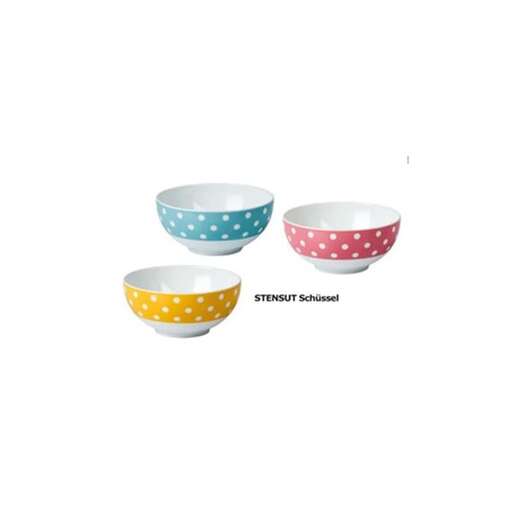a set of colorful bowls.