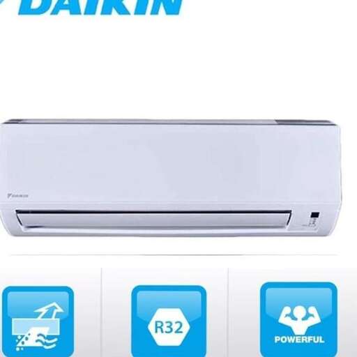 a white speaker with a blue logo and a white background.