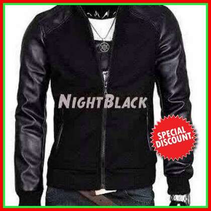 black leather jacket with a hoodie