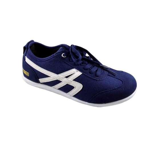 men's blue and white sneakers.
