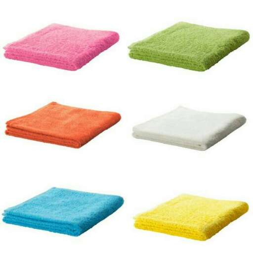 a set of colorful pillows isolated on white background.