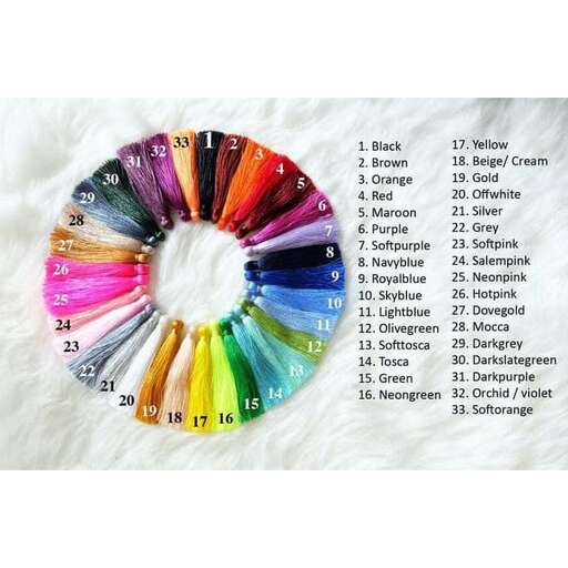 a circle of colored pencils