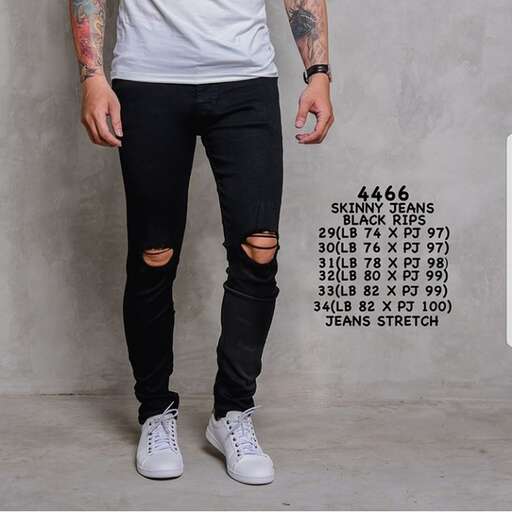 men's black jeans with a white t - shirt