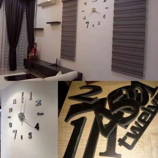 a clock that is on a wall next to a window.