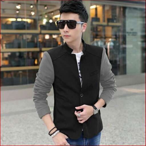 men's black vest with a hoodie