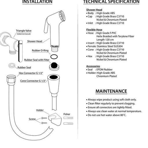 diagram of a system with a hose