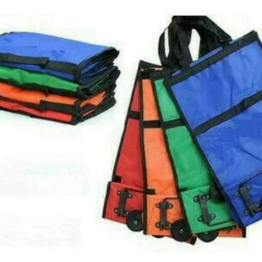 a bag made from recycled plastic.