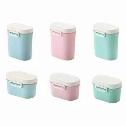 a set of colorful plastic containers