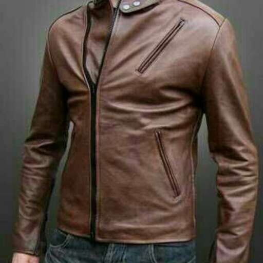 leather jacket with a zipper