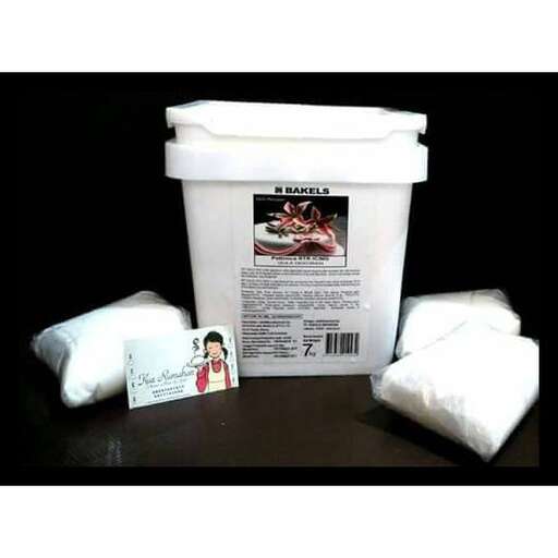 a small white container with a picture of a woman on it.