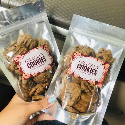 cookies in a bag, from the bakery
