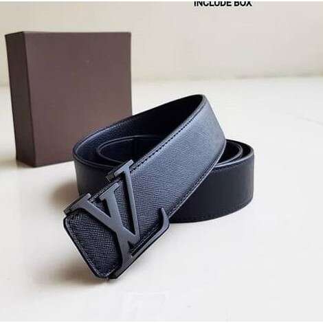 leather belt with a black leather strap