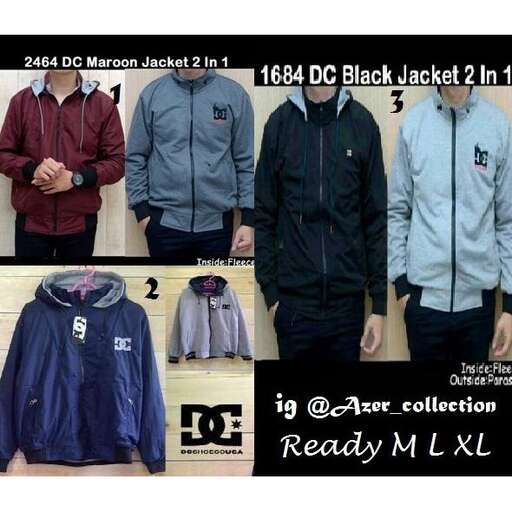 a photo of a man in a blue jacket and black pants.