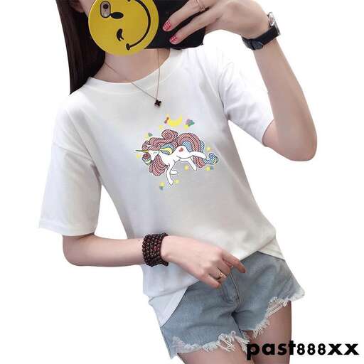 a cute shirt that is made out of small shorts.