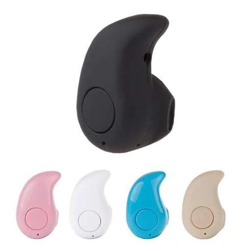 a computer mouse with a black headphones.