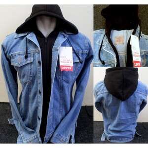 denim jacket in black and white