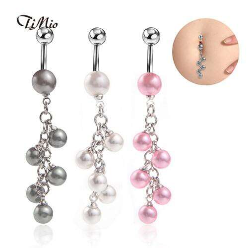 earrings in sterling silver with pink glass beads and pearls