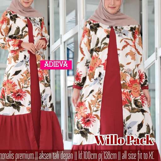the dress is a long skirt with a long skirt and a long skirt.