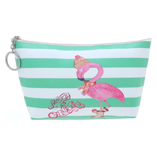 pink elephant and pink elephant purse in a striped background