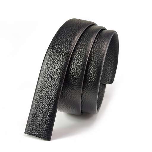leather belt in a black leather