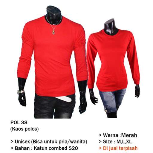 red long sleeved long sleeved long sleeved shirt with a collar