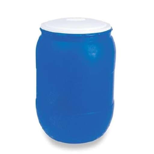 blue mason jar with lid and lid.