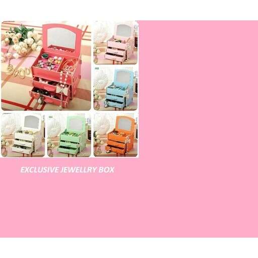 pink chair in box