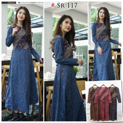 a dress made from old jeans