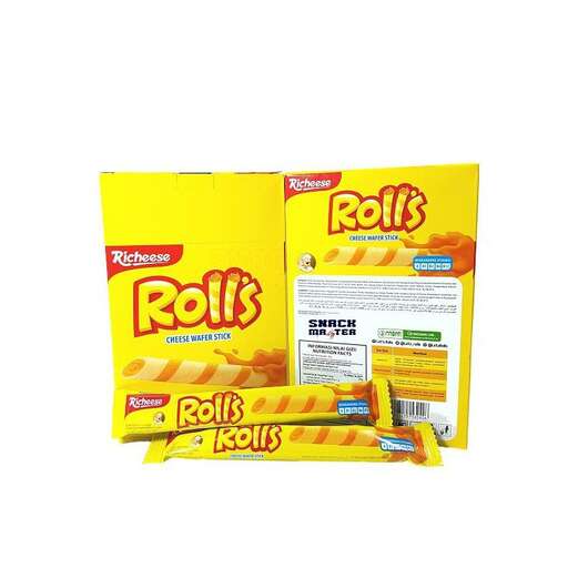 a box of yellow rolls.