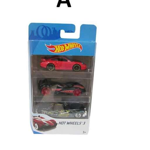 a small toy car in a box