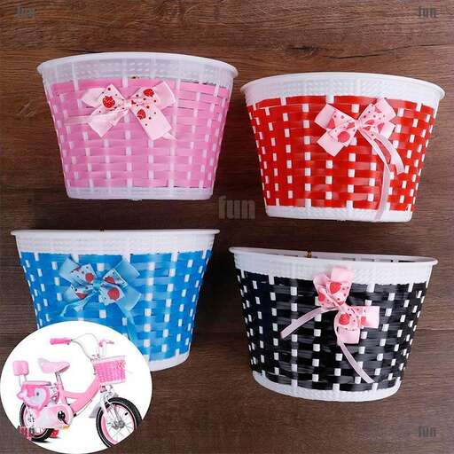 a set of three buckets with a bow and bow
