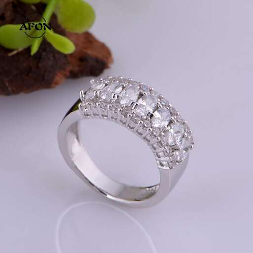 ring with a natural stone