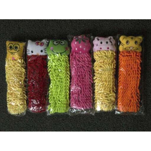 a bag of colorful yarns
