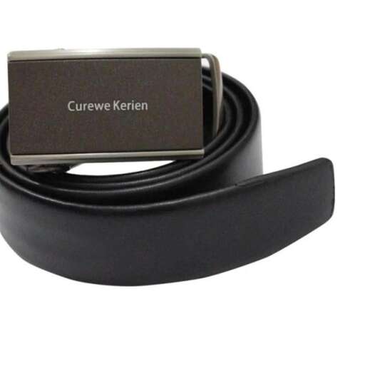 leather belt with a black leather strap