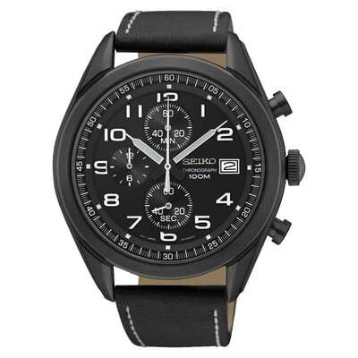 this watch is made from a single piece of leather.