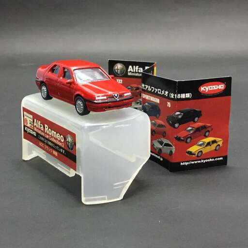 a toy car with a logo