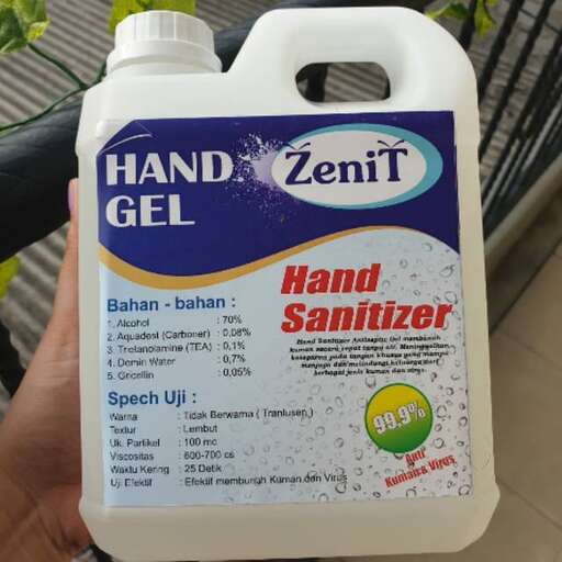 the bottle of the hand