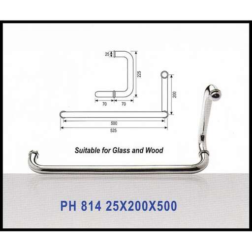 a glass plate with a handle
