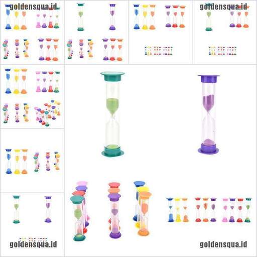 a set of different colored glasses with different shapes and sizes.