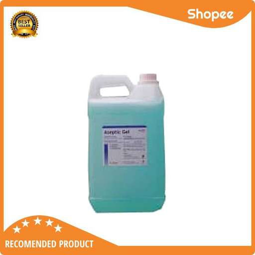 green water bottle with label on white background.