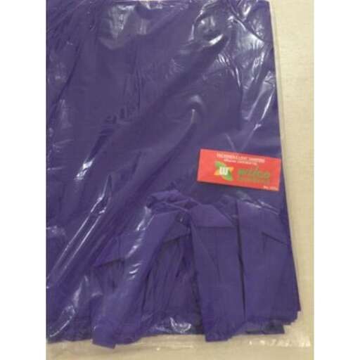 a plastic bag with a label