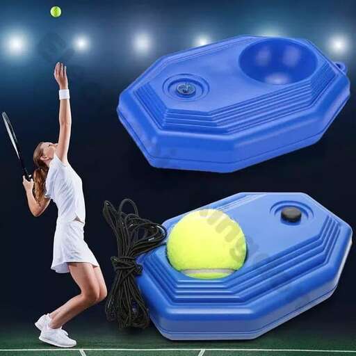 a tennis player is hitting a tennis ball.