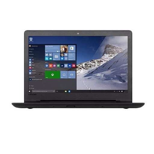 a laptop with a picture of a mountain on the screen.