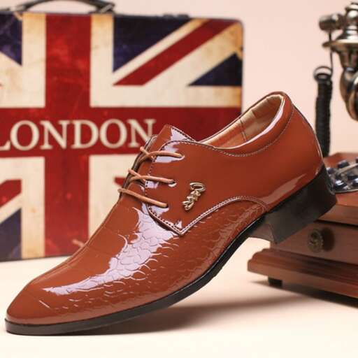 a pair of shoes, designed by person, which he designed for his bride.