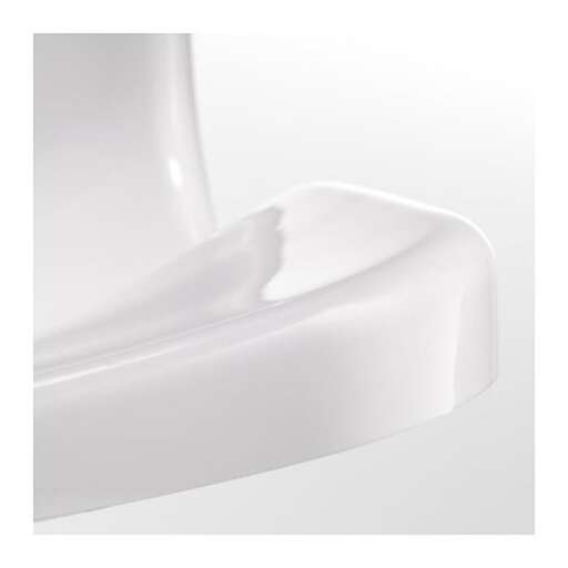 a modern bathtub in white