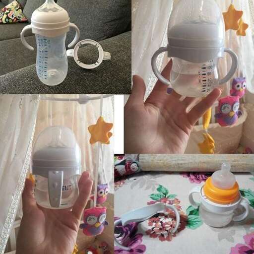 a baby bottle with a baby bottle in it.