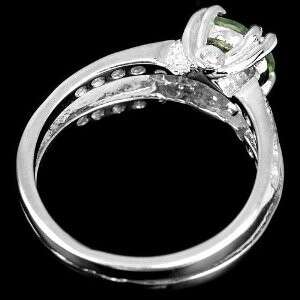ring with a green stone