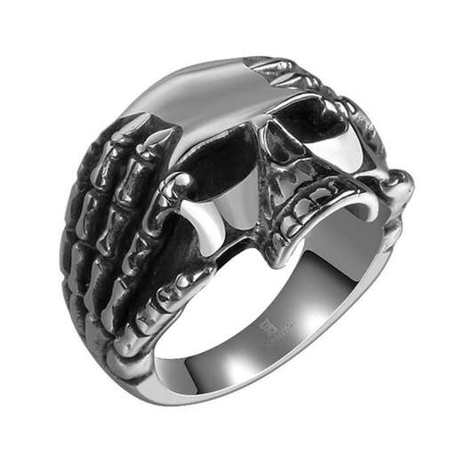 ring with a black stone